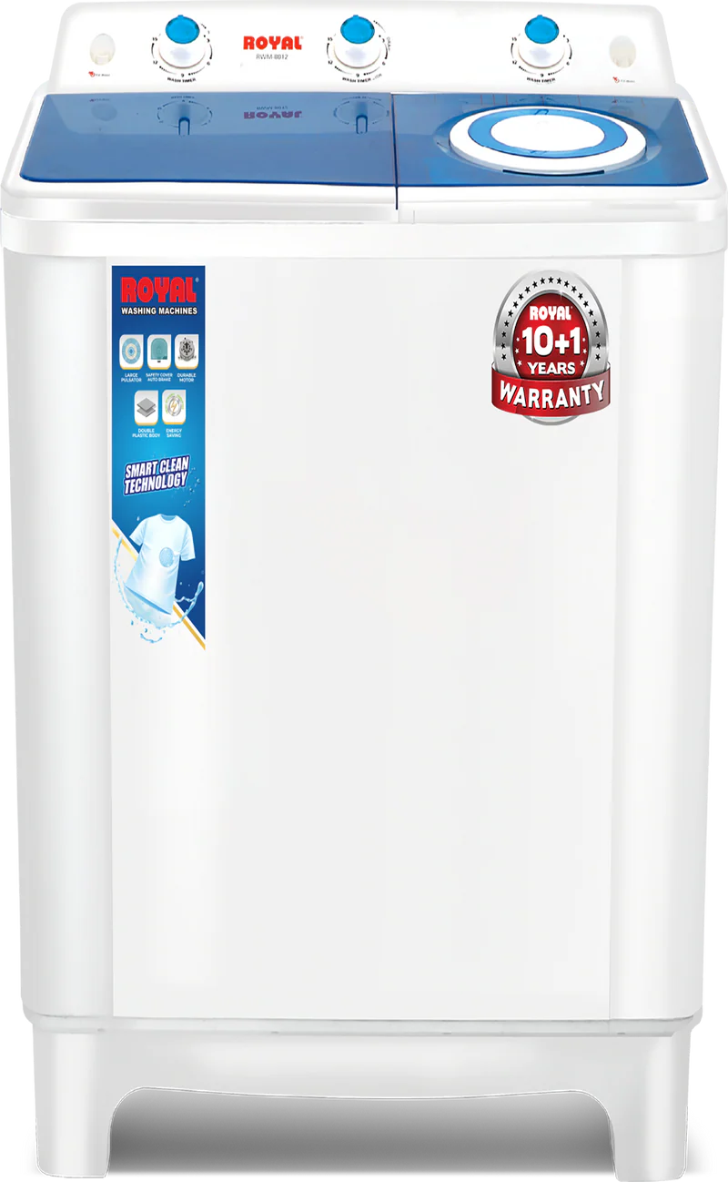 Royal Washing Machine RWM-8012T – 8.5kg Twin-Tub Semi-Automatic