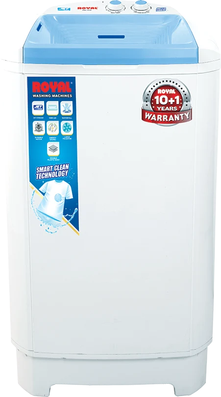 Royal RW-1010SB Single Tub Washing Machine – 10kg, 1400 RPM, 10-Year Motor Warranty